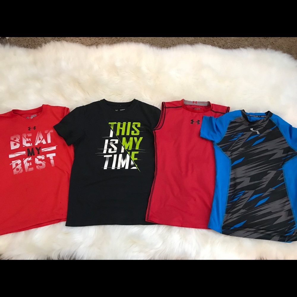 Boys under armour tees